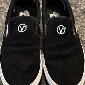 Vans Black Slip-On Loafers